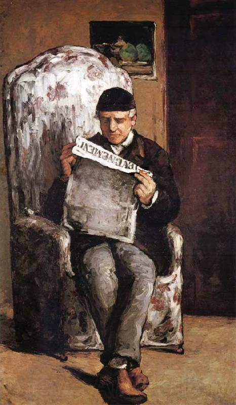 Paul Cezanne Portrait du Pere de l-Artiste France oil painting art